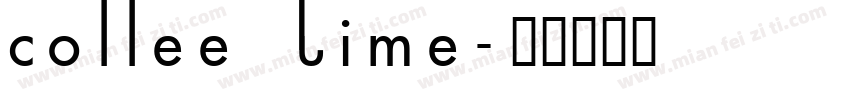 coffee time字体转换